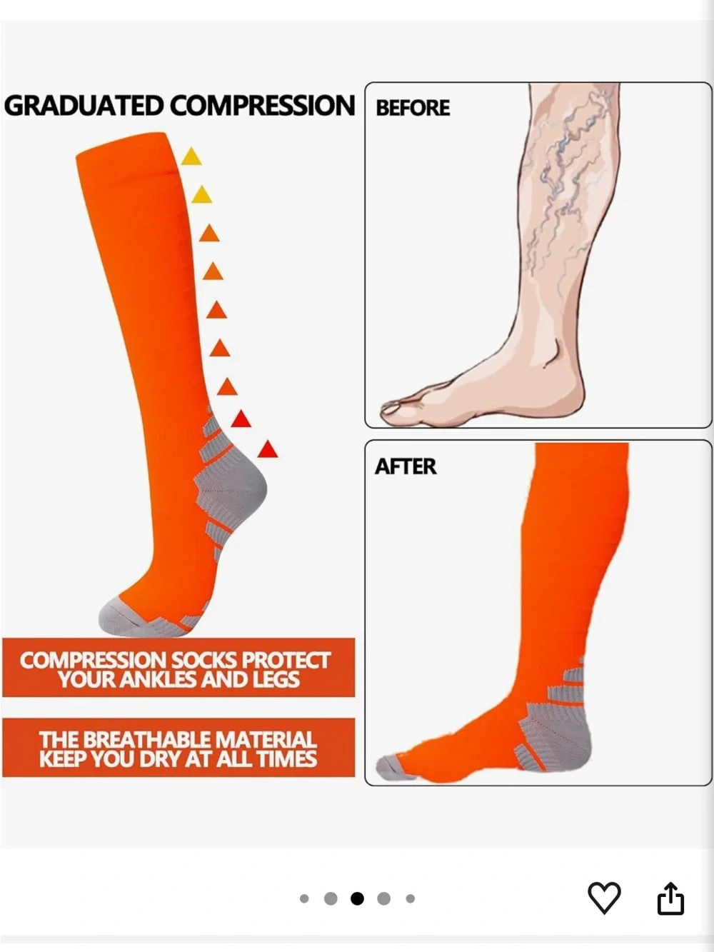 🆕 “Fenglaoda” Compression Socks | Set of 8 | #S34